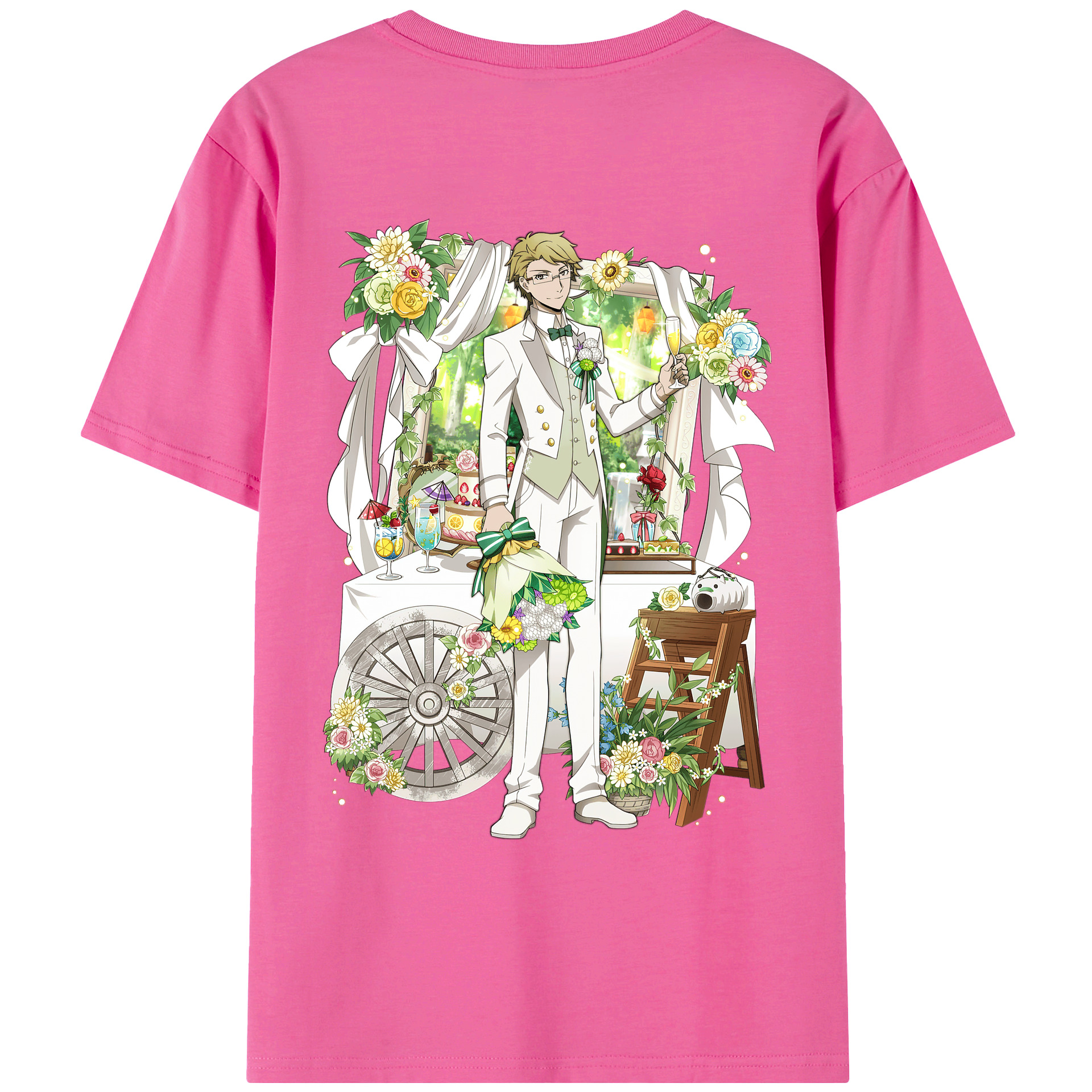 （画像用） 文豪ストレイドッグス Bungo Stray Dogs レディース半袖Tシャツ(バックプリント)